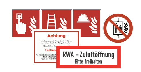 Brandschutzzeichen Feuerlöscher rechts, ASR/ISO, Kunststoff