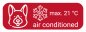 Preview: Auto Aufkleber A/C „max. 21°C Fahrzeug ist klimatisiert“ Hinweis Etikett | 15x5 cm Preview: Auto Aufkleber A/C „max. 21°C Fahrzeug ist klimatisiert“ Hinweis Etikett | 15x5 cm
