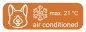 Preview: Auto Aufkleber A/C „max. 21°C Fahrzeug ist klimatisiert“ Hinweis Etikett | 15x5 cm Preview: Auto Aufkleber A/C „max. 21°C Fahrzeug ist klimatisiert“ Hinweis Etikett | 15x5 cm