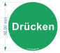 Preview: Tür Aufkleber doppelseitig „ZIEHEN + DRÜCKEN“ | Klebeseite: drücken | Türschild