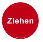 Preview: Tür Aufkleber doppelseitig „ZIEHEN + DRÜCKEN“ | Klebeseite: drücken | Türschild