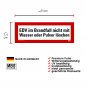 Mobile Preview: Warnaufkleber "EDV im Brandfall nicht mit..." Hinweisschild Warnhinweis 21x7,4cm