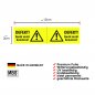 Mobile Preview: Aufkleber "DEFEKT! Gerät nicht benutzen! Hinweisschild Warnaufkleber gelb 12x3cm