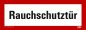 Mobile Preview: Aufkleber "Rauchschutztür" Hinweisschild Warnaufkleber Warnhinweis 21x7,4cm