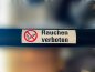 Mobile Preview: Aufkleber Verbot Schild "Rauchen verboten" Rauchverbot Nichtraucher 9x2,7cm