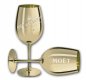 Preview: 2x Moet & Chandon Imperial Champagner Echtglas Gold Champagner Glas Imperial