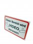 Preview: Aluminium-Schild DSVGO "Videoüberwachung Bereich" 3mm Alu Dibond® | 30x20cm