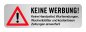 Preview: Aufkleber Hinweis „Bitte keine Werbung..“ Briefkasten Etikett Metallic-Look | Größe wählbar Preview: Aufkleber Hinweis „Bitte keine Werbung..“ Briefkasten Etikett Metallic-Look | Größe wählbar