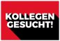 Preview: Aufkleber Hinweis „Kollegen gesucht!“ Job Etikett | Variante wählbar