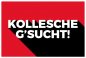 Preview: Aufkleber Hinweis "KOLLESCHE G´SUCHT!" Job Schild Folie | Variante wählbar