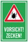 Preview: Aufkleber Warnung Hinweis „Vorsicht Zecken!“ Etikett | Variante wählbar Preview: Aufkleber Warnung Hinweis „Vorsicht Zecken!“ Etikett | Variante wählbar