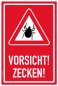 Preview: Aufkleber Warnung Hinweis „Vorsicht Zecken!“ Etikett | Variante wählbar Preview: Aufkleber Warnung Hinweis „Vorsicht Zecken!“ Etikett | Variante wählbar