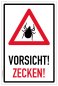 Preview: Aufkleber Warnung Hinweis „Vorsicht Zecken!“ Etikett | Variante wählbar Preview: Aufkleber Warnung Hinweis „Vorsicht Zecken!“ Etikett | Variante wählbar