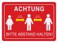 Preview: achtung-bitte-abstand-halten-mindestens-2meter-roter-hintergrund-aufkleber-25-x-17-5cm