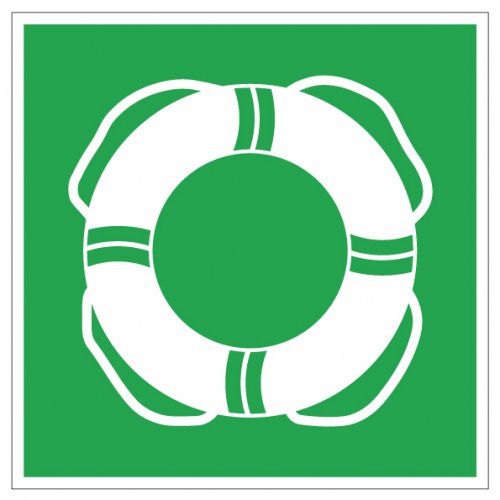 Aufkleber "Öffentliche Rettungsausrüstung" Symbol Schild Folie ISO 7010 | 5-40cm