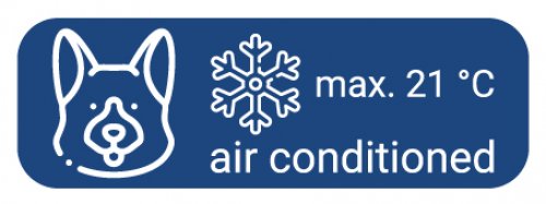 Auto Car Aufkleber air conditioned A/C "max. 21°C" Hinweis Folie | 15x5cm