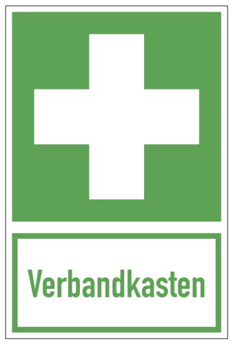 Aufkleber Rettungszeichen „Verbandskasten“ Etikett ähnl. ISO 7010 | Variante wählbar
