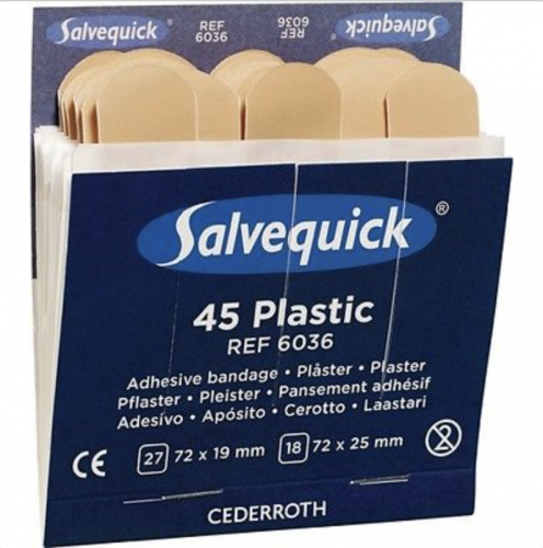 Pflasterspender Salvequick® gefüllt mit 95 Pflaster 19x4x11cm Pflaster Holthaus