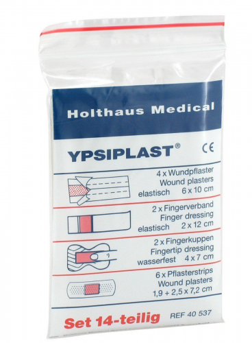 Holthaus YPSITECT 14-teiliges Pflastersortiment Wundverband Pflasterset Pflaster