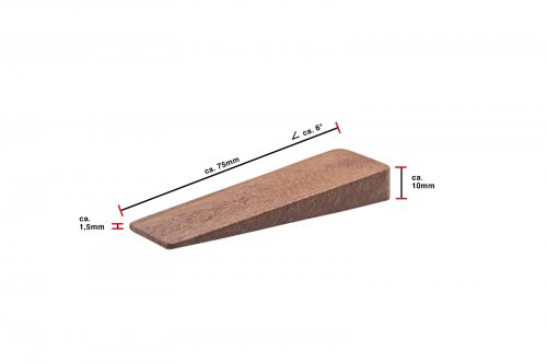 Türkeil Tür Stopper PP Kunststoff braun 7,5 x 2,5cm Qualität von MBS-TRADING