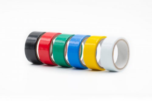 10x 6-tlg. Universalband Isolierband Klebeband Set 19mm x 3m farbig Qualität PVC