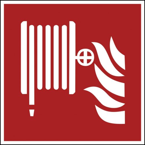 Aufkleber Brandschutzzeichen "Wandhydrant" Symbol Schild 5-40cm Folie ISO 7010