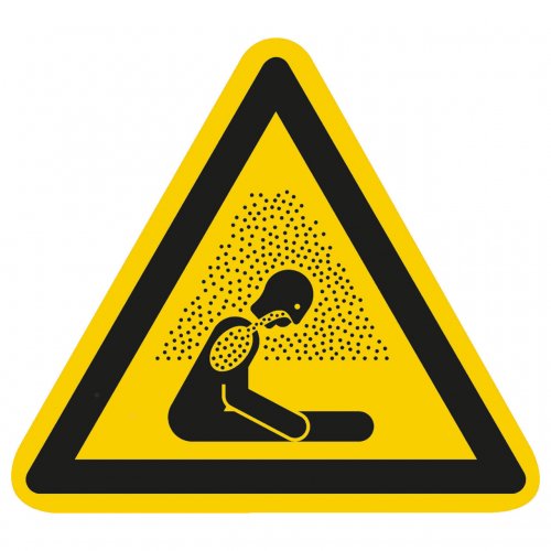 Schild Warnzeichen "Warnung vor Erstickungsgefahr" ISO 7010 Kunststoffplatte 10cm