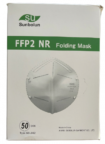 50er-Box FFP2 NR Atemmaske Mund Nasenschutz Atemschutz Faltmaske mit Nasenbügel