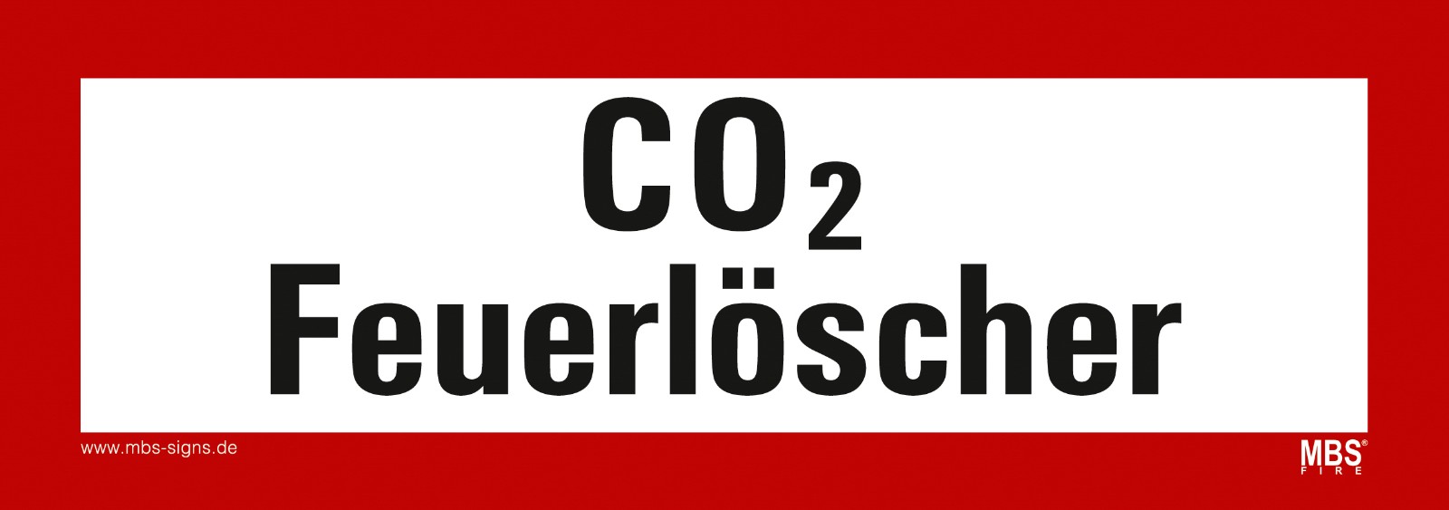 MBS TRADING OHG ➤ - Aufkleber CO2 Feuerlöscher Hinweisschild  Warnaufkleber Warnhinweis 21x7,4cm