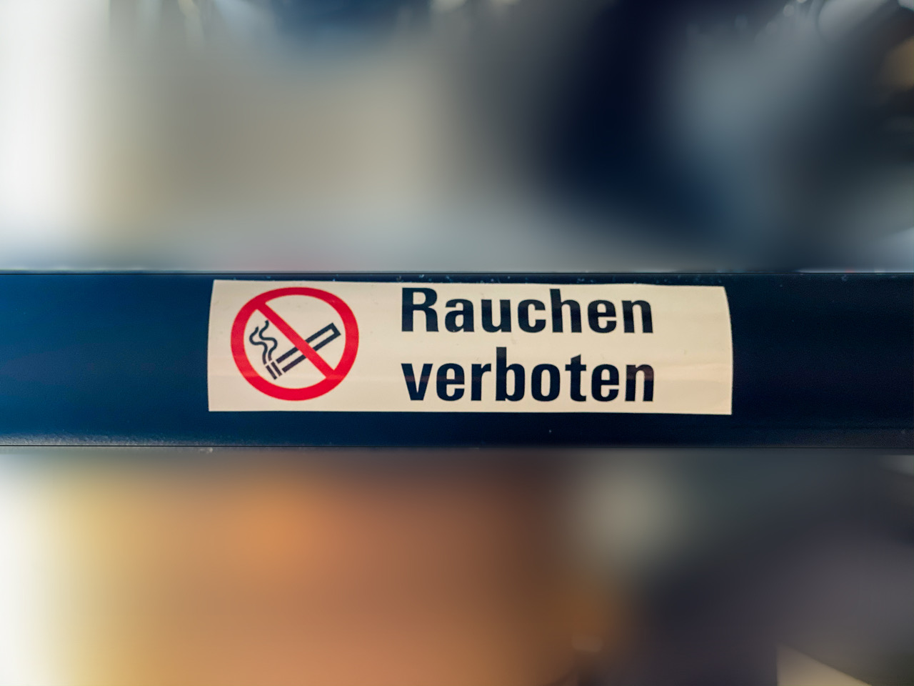 5 Aufkleber Nichtraucher Rauchen verboten 5 cm Rauchverbot MATT WEISS Ablösbar 