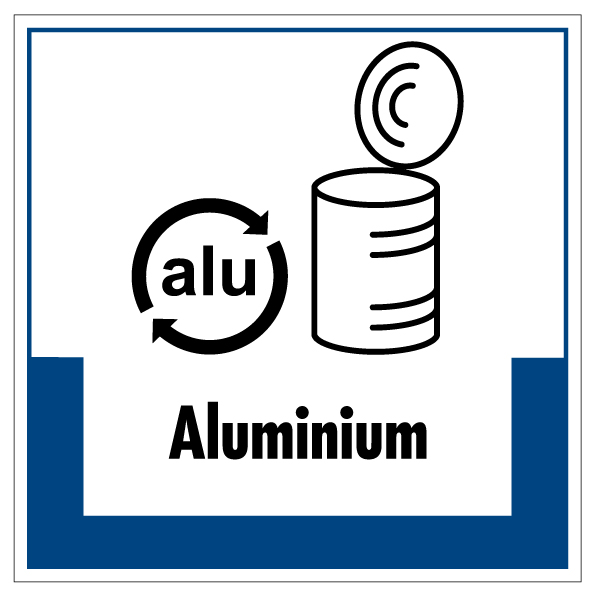 Aluminium Aufkleber