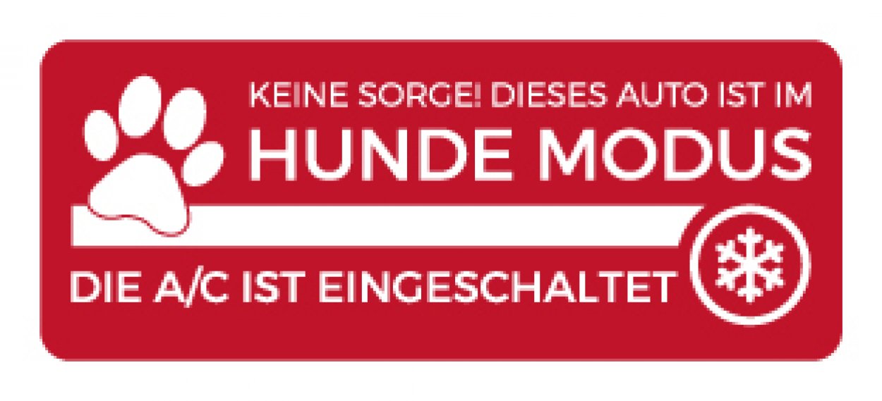 Auto Aufkleber „klimatisiert A/C Hundemodus aktiv“ Kfz Hinweis Etikett | 15x5 cm Auto Aufkleber „klimatisiert A/C Hundemodus aktiv“ Kfz Hinweis Etikett | 15x5 cm