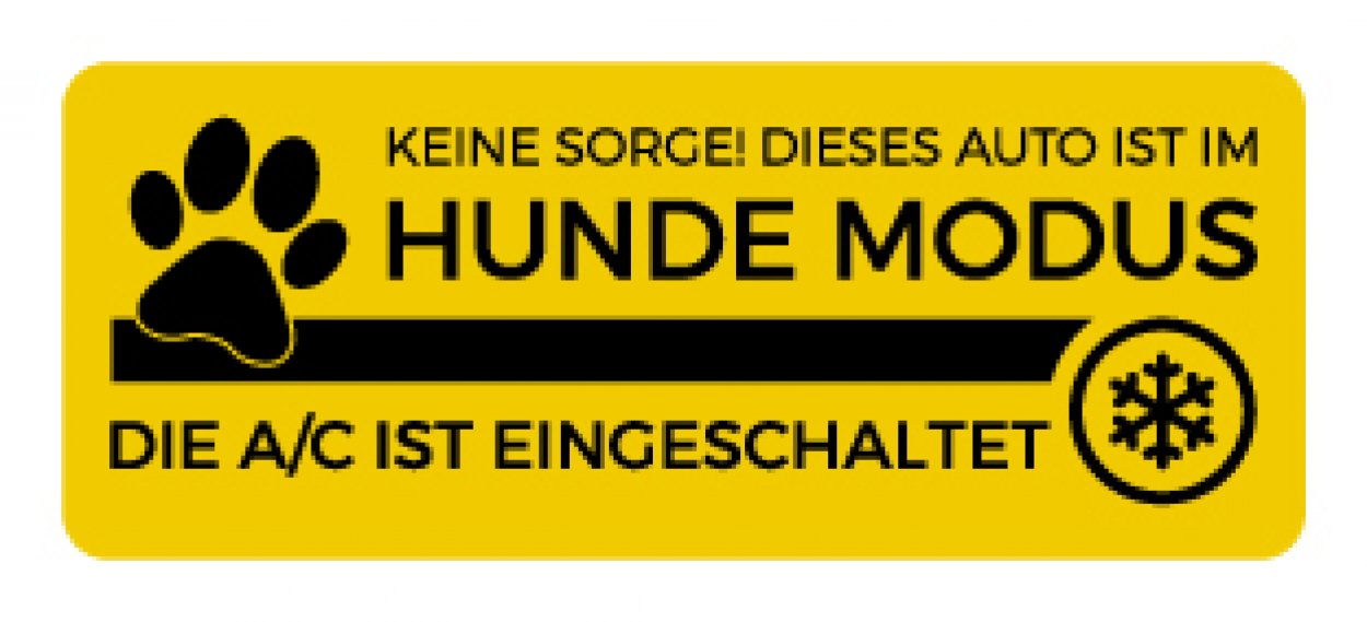 Auto Aufkleber „klimatisiert A/C Hundemodus aktiv“ Kfz Hinweis Etikett | 15x5 cm Auto Aufkleber „klimatisiert A/C Hundemodus aktiv“ Kfz Hinweis Etikett | 15x5 cm