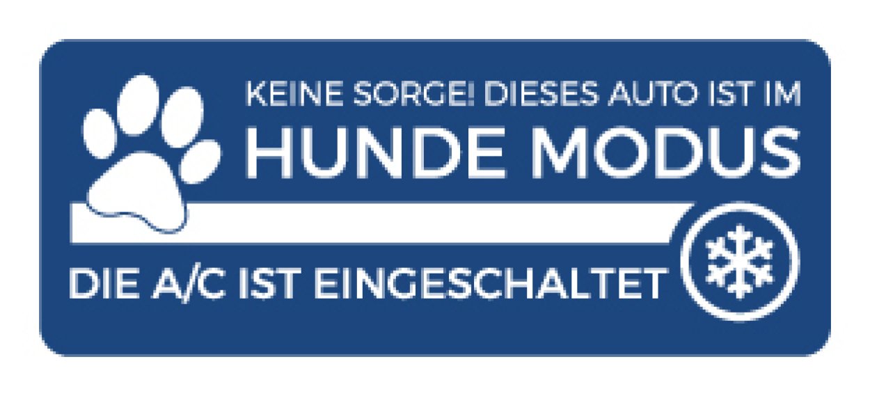 Auto Aufkleber „klimatisiert A/C Hundemodus aktiv“ Kfz Hinweis Etikett | 15x5 cm Auto Aufkleber „klimatisiert A/C Hundemodus aktiv“ Kfz Hinweis Etikett | 15x5 cm