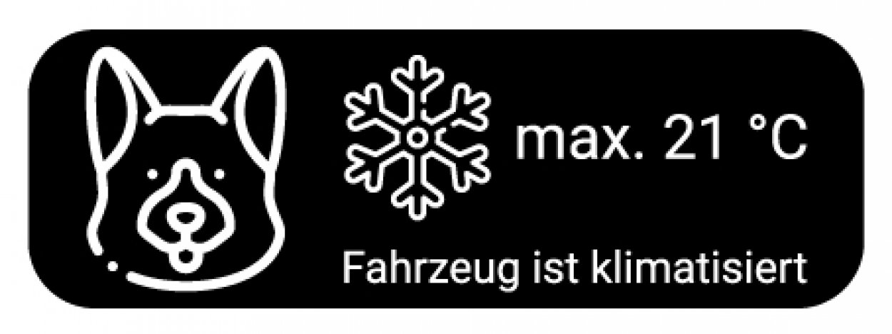 Auto Aufkleber A/C „max. 21°C Fahrzeug ist klimatisiert“ Hinweis Etikett | 15x5 cm Auto Aufkleber A/C „max. 21°C Fahrzeug ist klimatisiert“ Hinweis Etikett | 15x5 cm