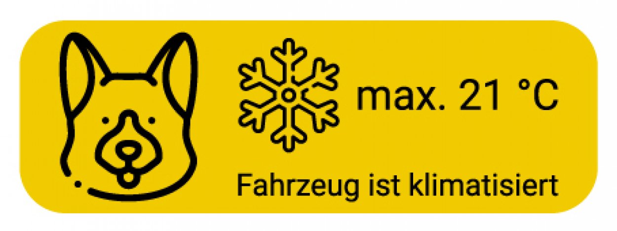 Auto Aufkleber A/C „max. 21°C Fahrzeug ist klimatisiert“ Hinweis Etikett | 15x5 cm Auto Aufkleber A/C „max. 21°C Fahrzeug ist klimatisiert“ Hinweis Etikett | 15x5 cm