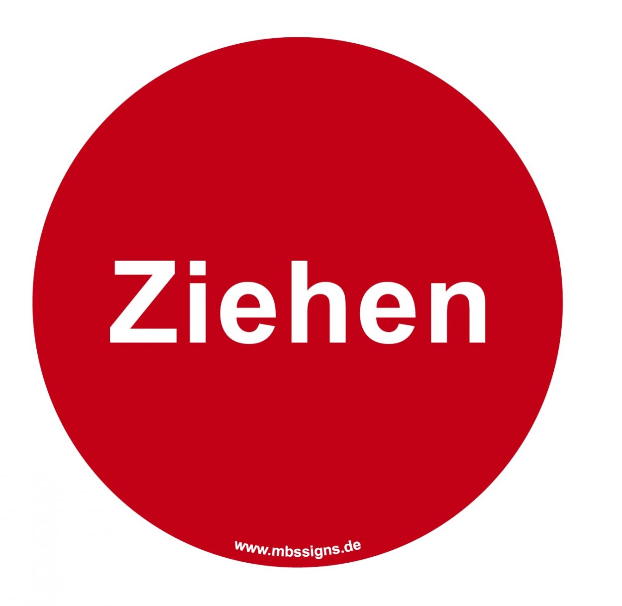Tür Aufkleber doppelseitig „ZIEHEN + DRÜCKEN“ | Klebeseite: drücken | Türschild
