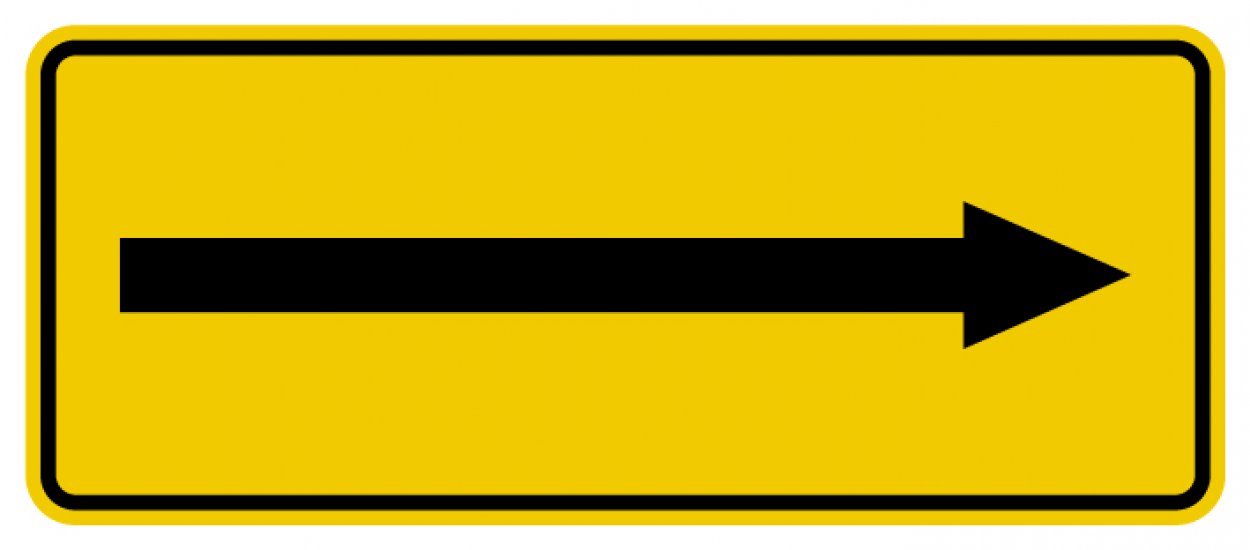 Aufkleber Hinweis „Richtungspfeil links/rechts“ Etikett | Größe wählbar