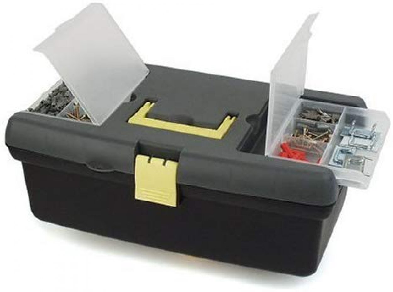 Werkzeugkoffer mit Einsatz und Kleinteilemagazinen unbestückt Werkzeug Box