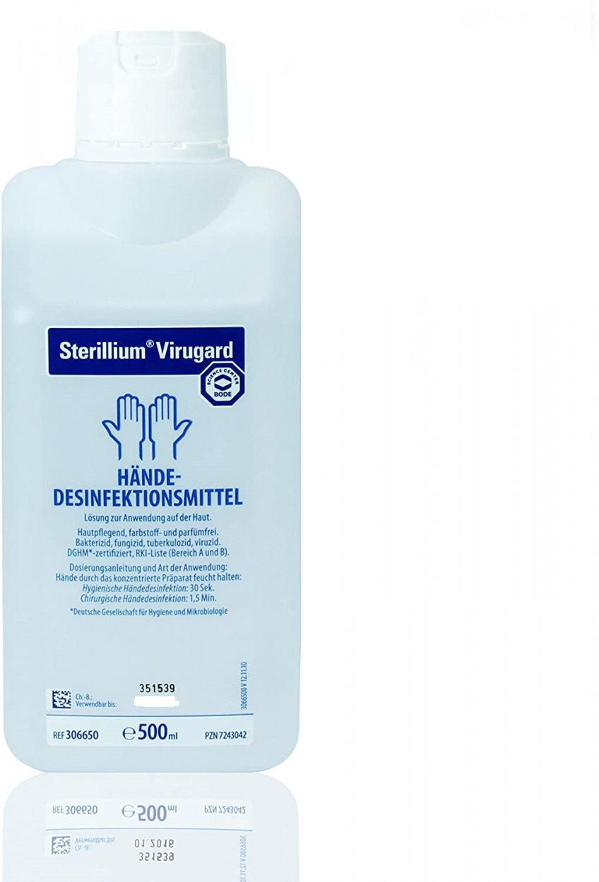 Händedesinfektionsmittel STERILLIUM Virugard Lösung 500ml Flasche Desinfektion