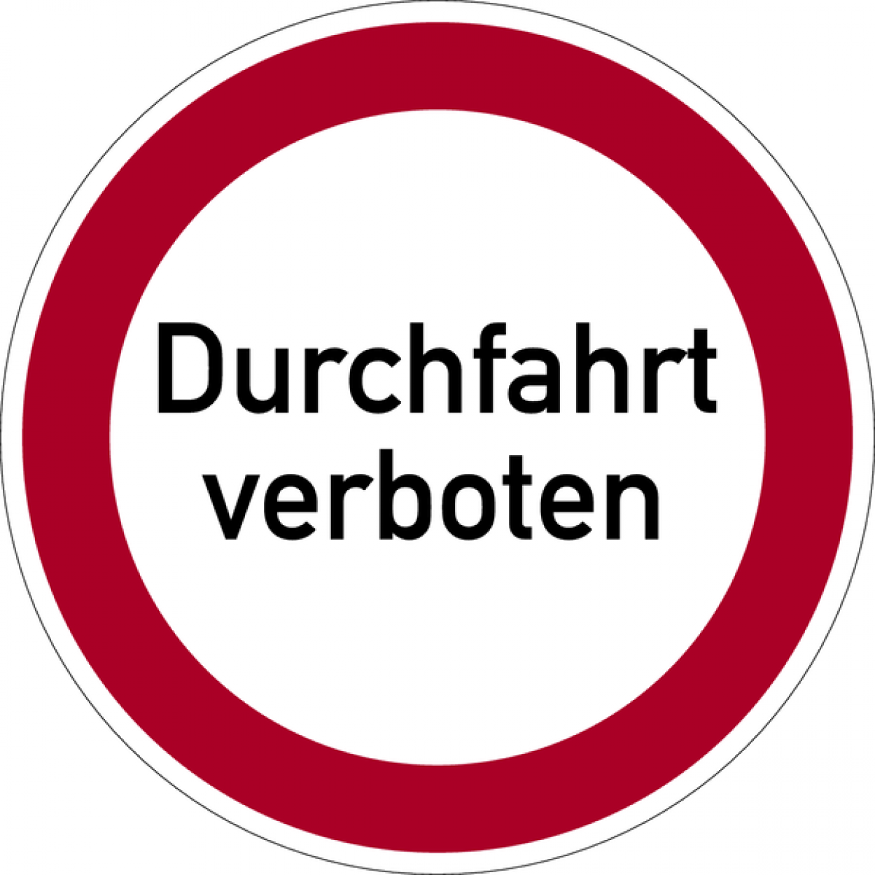 Aufkleber Verbotszeichen Verbot „Durchfahrt verboten“ Etikett, rot | Größe wählbar Aufkleber Verbotszeichen Verbot „Durchfahrt verboten“ Etikett, rot | Größe wählbar