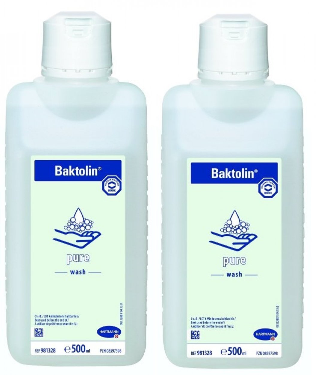 2x Baktolin Pure Wash Lotion 500ml milde, parfüm- und farbstofffreie Waschlotion
