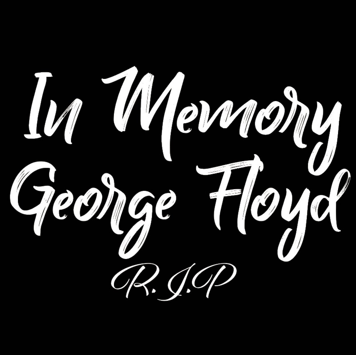 Aufkleber In Memory George Floyd R.I.P. | 20x20cm #gegenrasissmus Aufkleber In Memory George Floyd R.I.P. | 20x20cm #gegenrasissmus