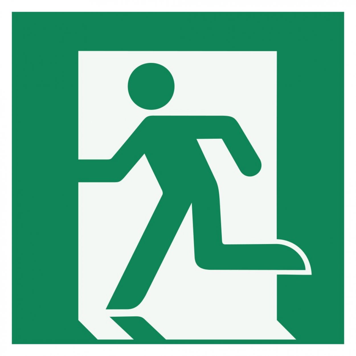 XXL Aufkleber Rettungszeichen Notausgang (links) Symbol | Größe wählbar XXL Aufkleber Rettungszeichen Notausgang (links) Symbol | Größe wählbar