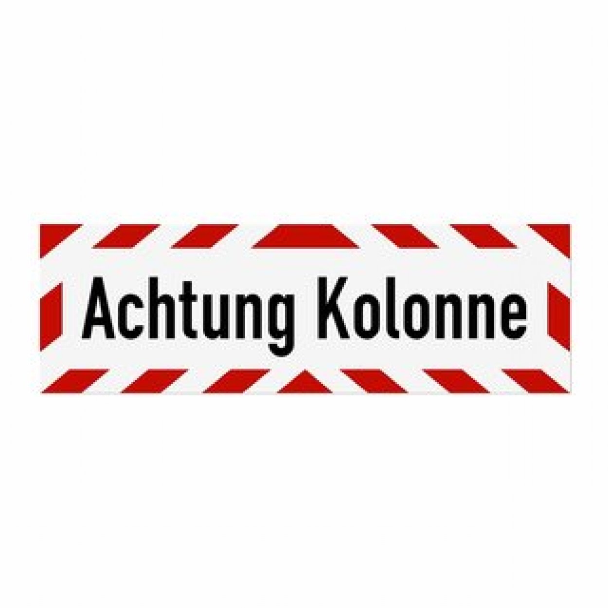 Warnaufkleber „Achtung Kolonne“ Hinweis Etikett | Größe wählbar Warnaufkleber „Achtung Kolonne“ Hinweis Etikett | Größe wählbar