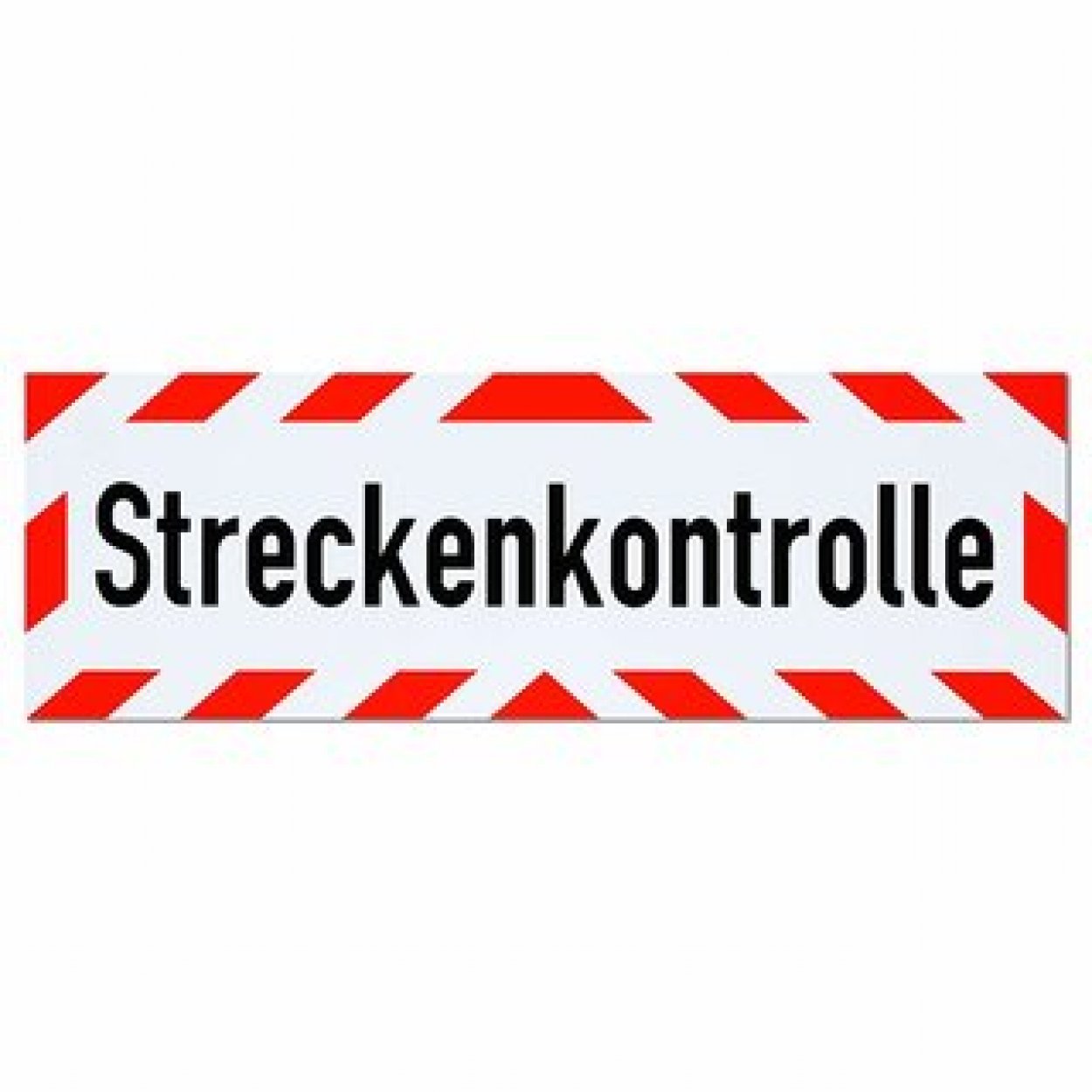 Warnaufkleber „Streckenkontrolle“ Hinweis Etikett | Größe wählbar Warnaufkleber „Streckenkontrolle“ Hinweis Etikett | Größe wählbar