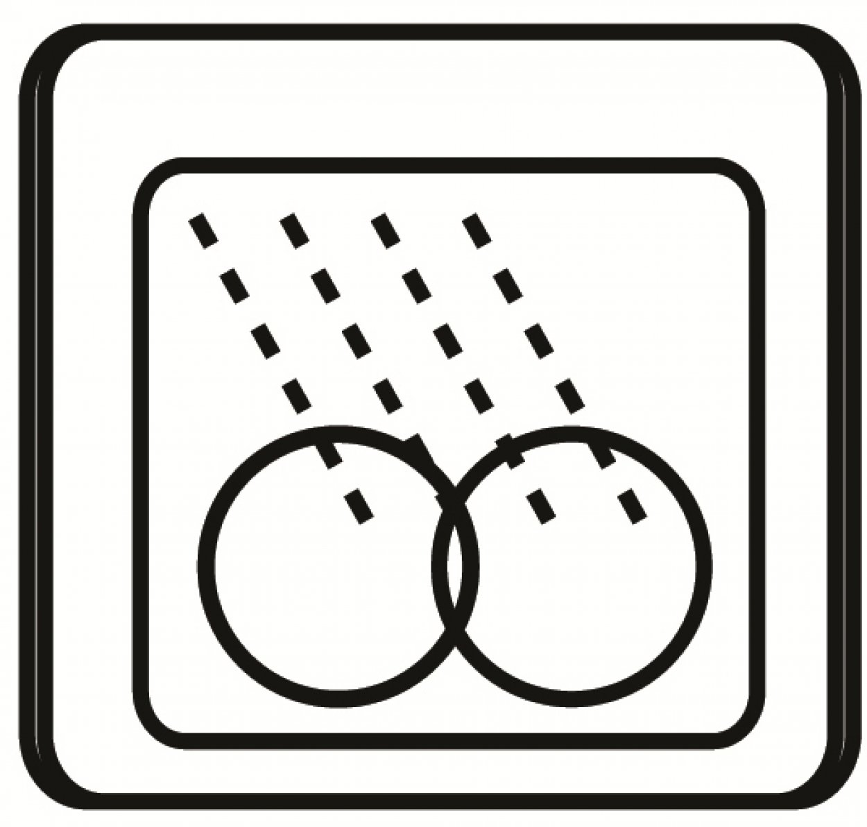 Aufkleber Etikett „Spülmaschinen geeignet“ Hinweis Symbol quadratisch | Größe wählbar Aufkleber Etikett „Spülmaschinen geeignet“ Hinweis Symbol quadratisch | Größe wählbar