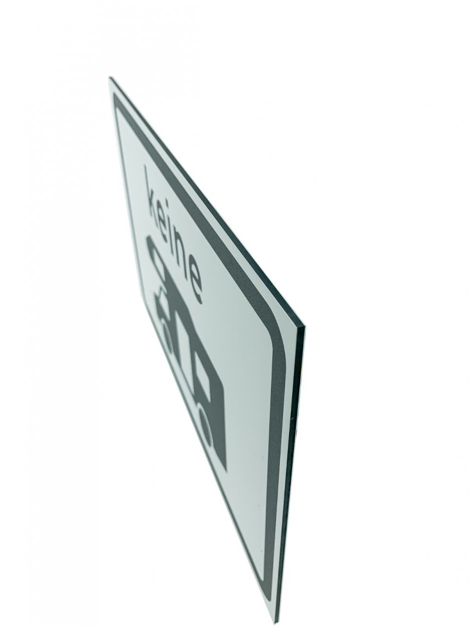 Verkehrszeichen Alu-Schild „keine Wohnmobile/Caravan“ 3mm Alu Dibond® | 20x30 cm