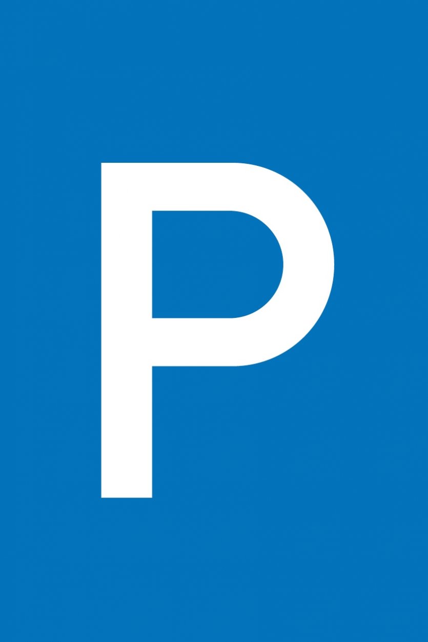 Verkehrszeichen Alu-Schild Hinweis "Parkplatz" 3mm Alu Dibond® | 30x20cm