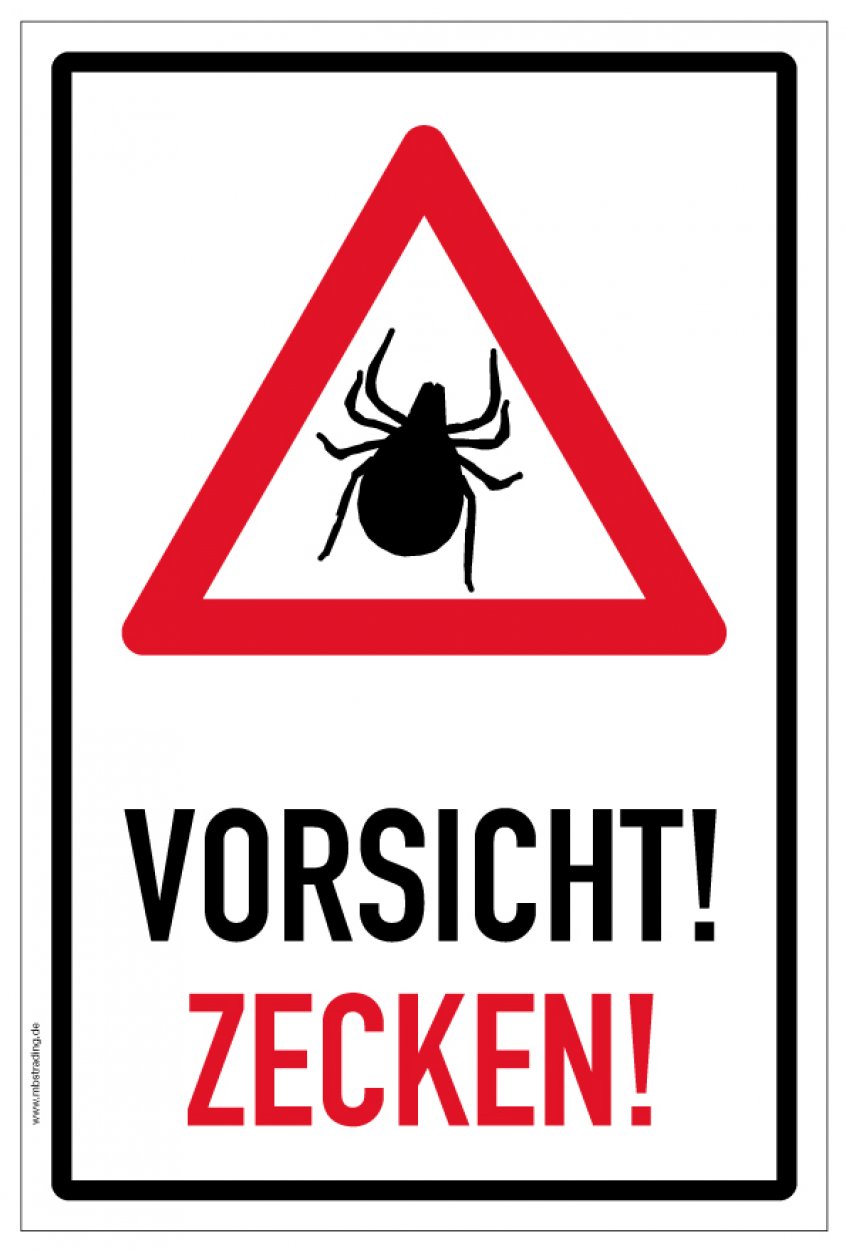 Aufkleber Warnung Hinweis „Vorsicht Zecken!“ Etikett | Variante wählbar Aufkleber Warnung Hinweis „Vorsicht Zecken!“ Etikett | Variante wählbar